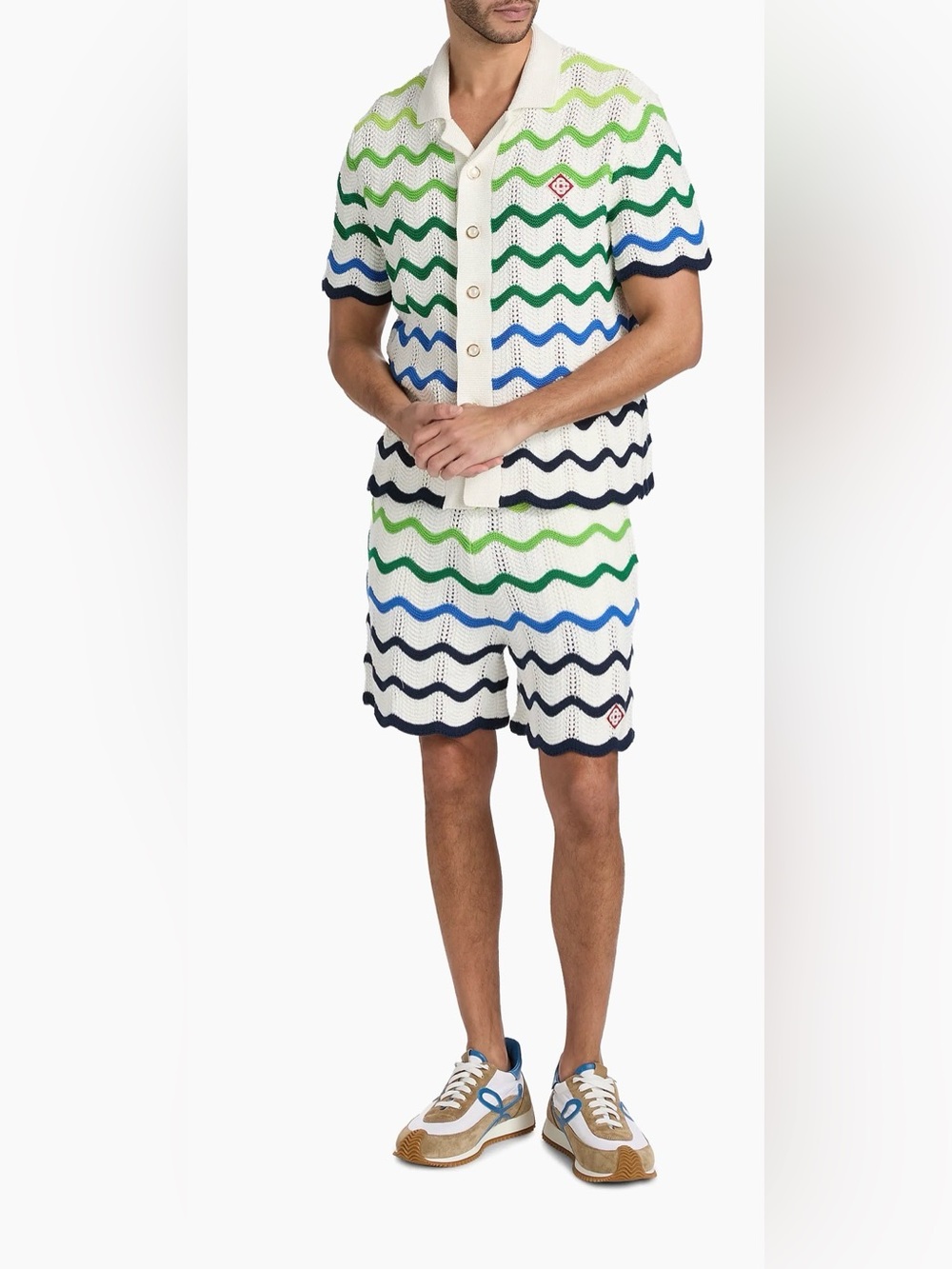 Elegant 
Casa Blanca shorts and shirt set